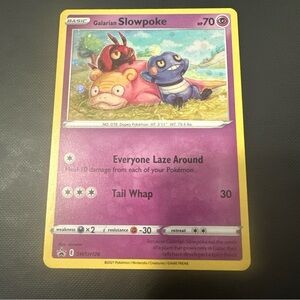 Galarian Slowpoke SWSH126 Promo HOLO Fart SWIRL Rare